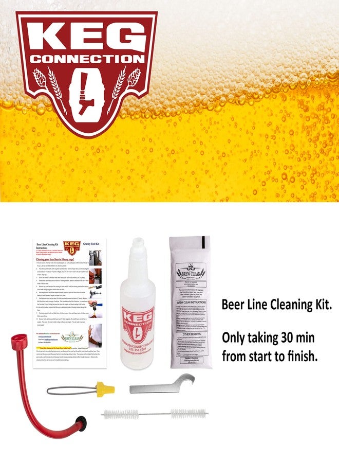 Kegconnection, LLC Kegconnection Kegerator Beer Line Cleaning Kit - Easy and Safe to Use Keg Cleaner - with Brew Clean Solution and More - Image 2