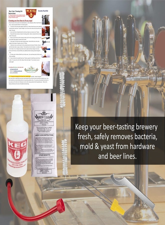 Kegconnection, LLC Kegconnection Kegerator Beer Line Cleaning Kit - Easy and Safe to Use Keg Cleaner - with Brew Clean Solution and More - Image 4