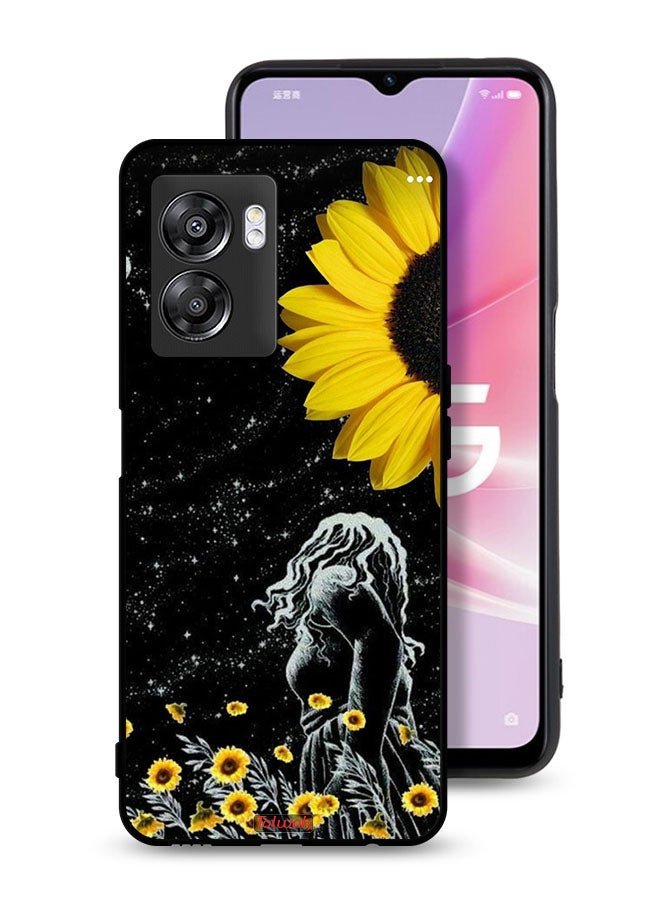 Tolwak OnePlus Nord N300 Protective Case Cover Girl Look At Moon Art - Image 1