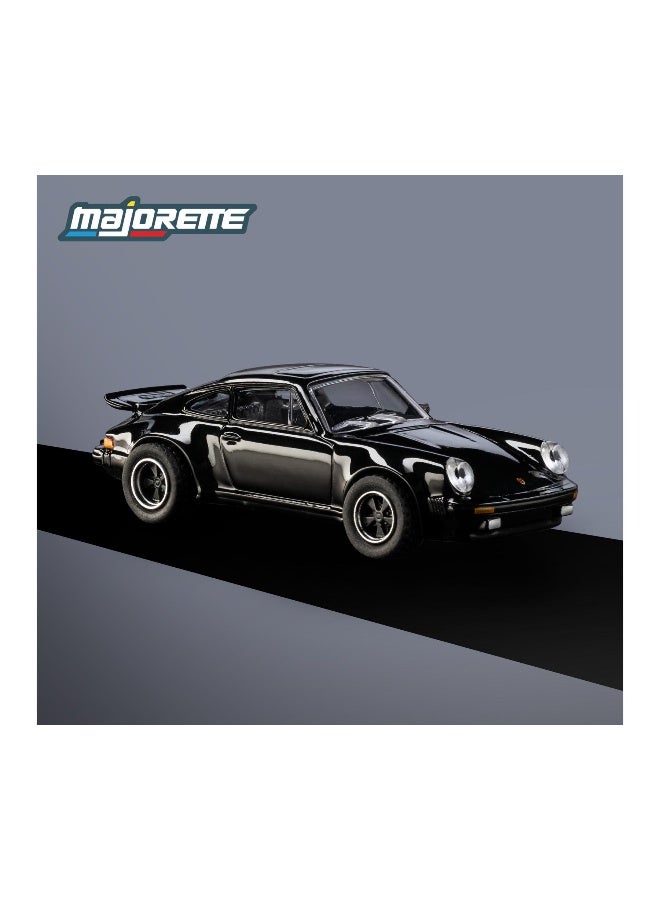 Majorette Metal Collection Series 1975 Porsche 930 Turbo Die-cast Car (1:64, Black) - Image 4