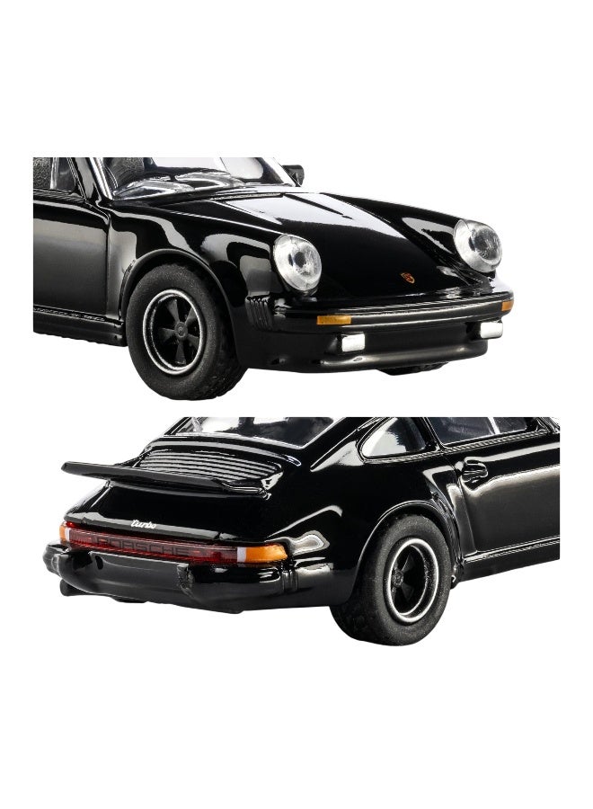 Majorette Metal Collection Series 1975 Porsche 930 Turbo Die-cast Car (1:64, Black) - Image 3
