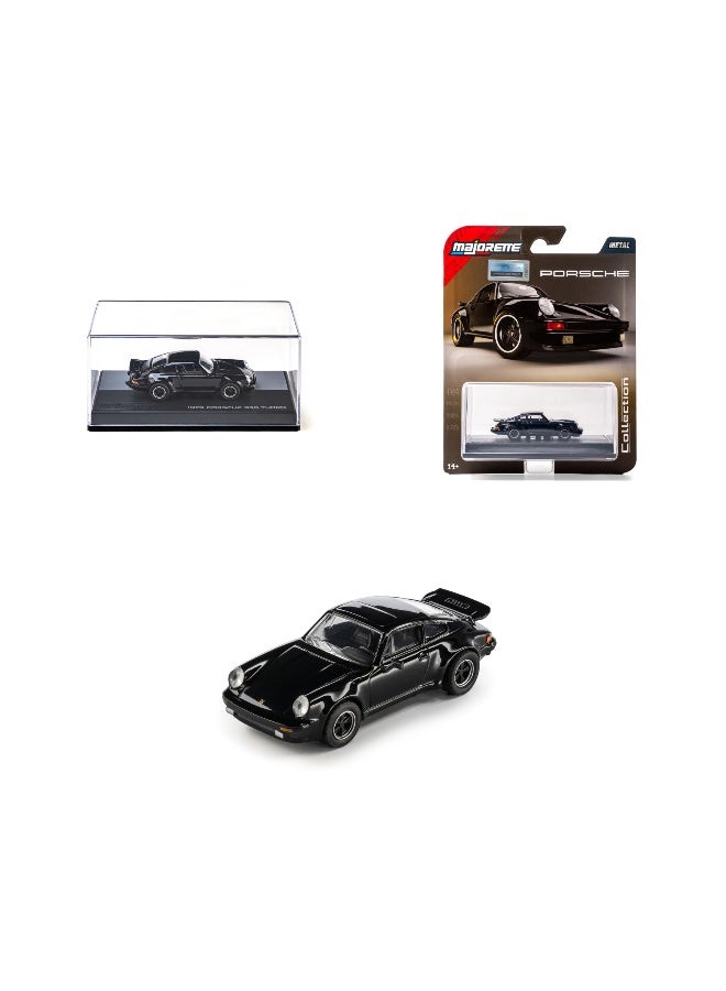 Majorette Metal Collection Series 1975 Porsche 930 Turbo Die-cast Car (1:64, Black) - Image 2