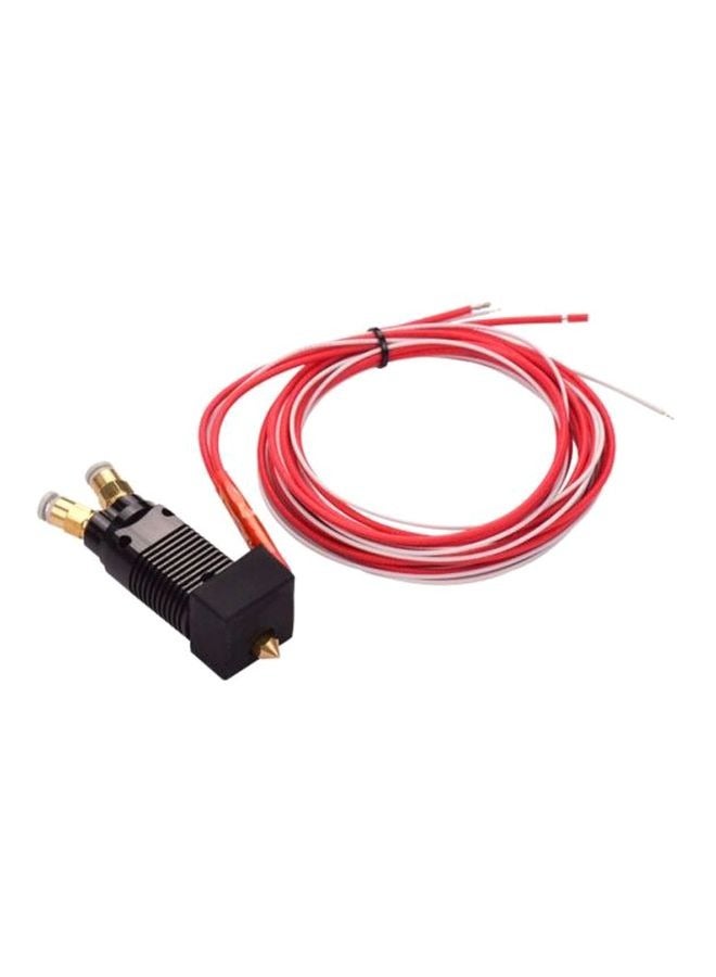 Loquat Hotend Extruder Kit With Brass Nozzle,Hot End Extruder Nozzle Kit For 3D Printer, Mk8 Extruder Hotend Kit 3D Printer Accessories 0.4mm Nozzle with Secure Connection For 3D Printing Parts  - Image 1
