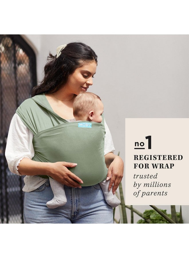 موبي لفافة أطفال كلاسيكية (كمثرى) لفافة أطفال للآباء أثناء التنقل، حاملة لفافة أطفال لحديثي الولادة والرضع والأطفال الصغار، لفافة حمل للأطفال من أجل ملابس الأطفال - Image 2