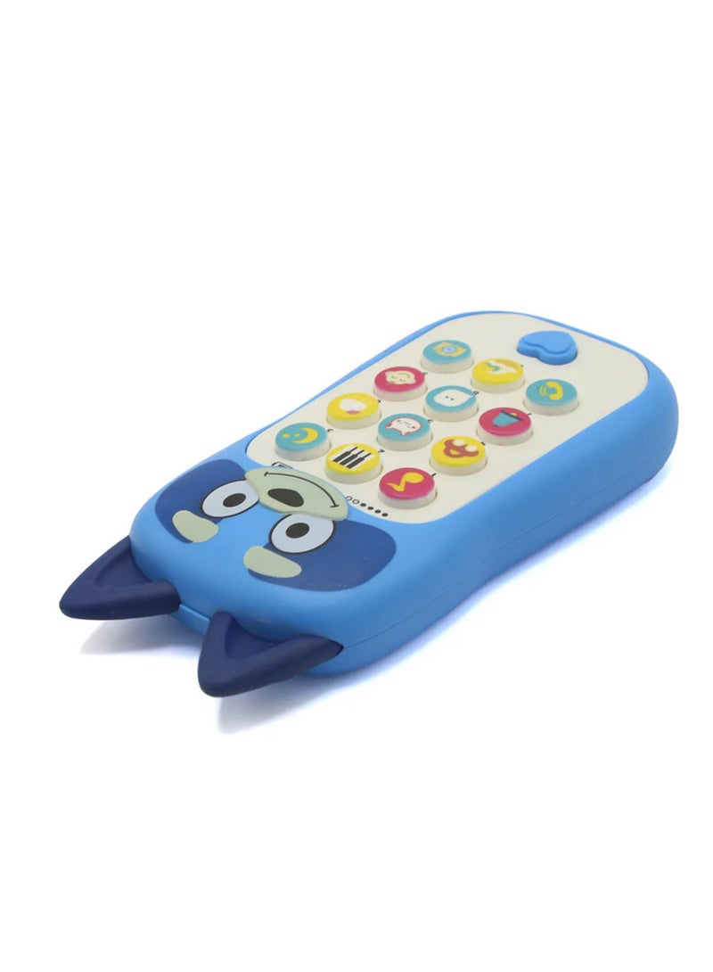 لعبة موبايل موسيقي للأطفال بشكل كرتوني لطيف-لعبة تفاعلية على شكل هاتف محمول برسومات جذابة وأزرار ملونة تناسب أيدي الأطفال الصغار.- يساعد على تنمية الحواس والانتباه  -آمن وخفيف الوزن للأطفال من عمر 1 سنة فأكثر  -مثالية لتسلية وتعليم الطفل بطريقة مرحة! - Image 2