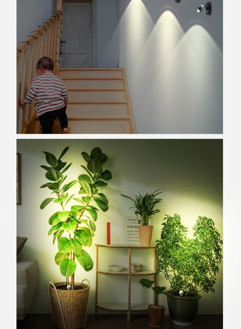 HaHaHai 2 Pcs LED Spotlight, Battery Operated Accent Lights for Wall Display Closet Artwork, Wireless Dimmable Rotatabl for Timer ( Natural White Light) - Image 4