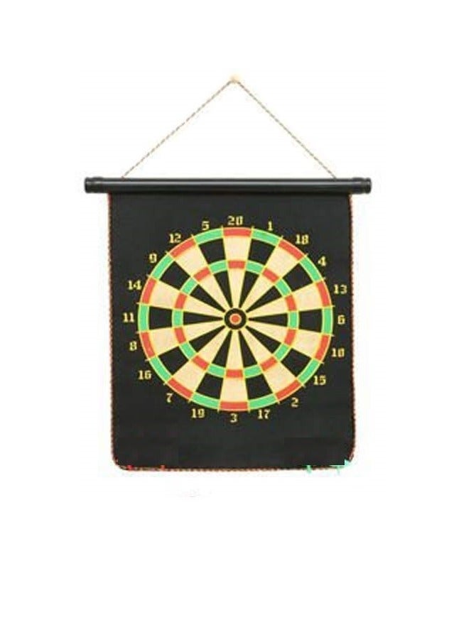 Generic Classic Old Style Vibrant Color Double-Sided Dart Board Game Set For Kids - Image 1