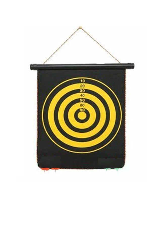 Generic Classic Old Style Vibrant Color Double-Sided Dart Board Game Set For Kids - Image 2