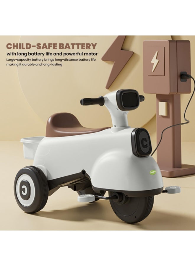 Baybee Battery Operated Ride-On Bike for Kids (White) - Image 5