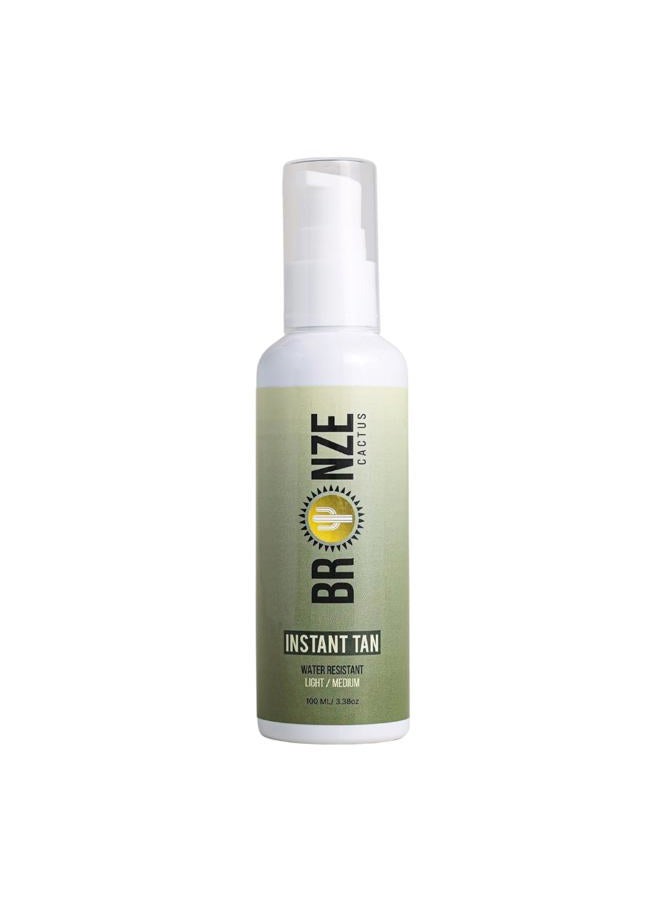 Bronze Cactus Water Resistant, Instant Tanner ,Self-Tanner, Instant Body Bronzer, Suitable For Face & Body, For all Skin Types, Color, 3.8 fl.oz (Light/Medium Tan - Image 1