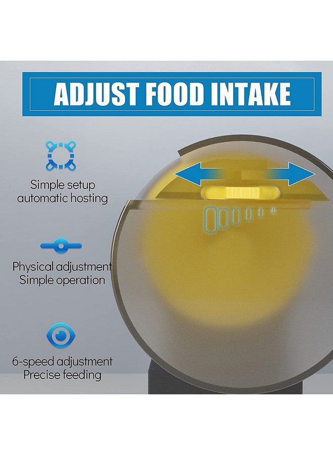 Optifit Aquarium Automatic Fish Feeder, Plastic Fish Feeder Auto Fish Food Dispenser For Aquarium Food Tank, Feeder Timer Aquarium Food Feeding Timer Fish Tank Dispenser,13.97 cm,H_8.2 cm,W_14.3 cm - Image 5