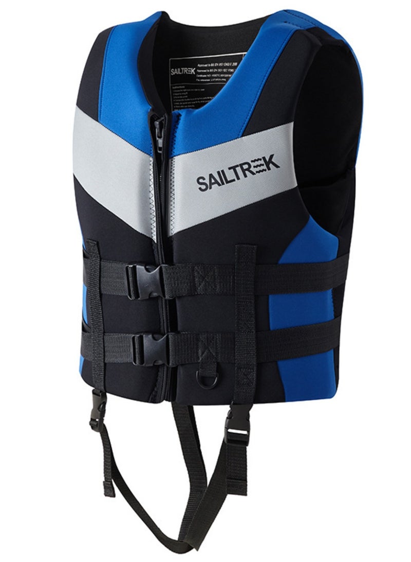 SAILTREK Swim Jacket - Neoprene Life Jacket, Buoyancy Aid Swim Vest with Adjustable Safety Strap for Snorkeling Swimming Kayaking, Water Sports Safety Adult Vest - Image 1