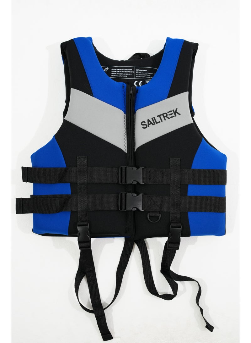 SAILTREK Swim Jacket - Neoprene Life Jacket, Buoyancy Aid Swim Vest with Adjustable Safety Strap for Snorkeling Swimming Kayaking, Water Sports Safety Adult Vest - Image 3