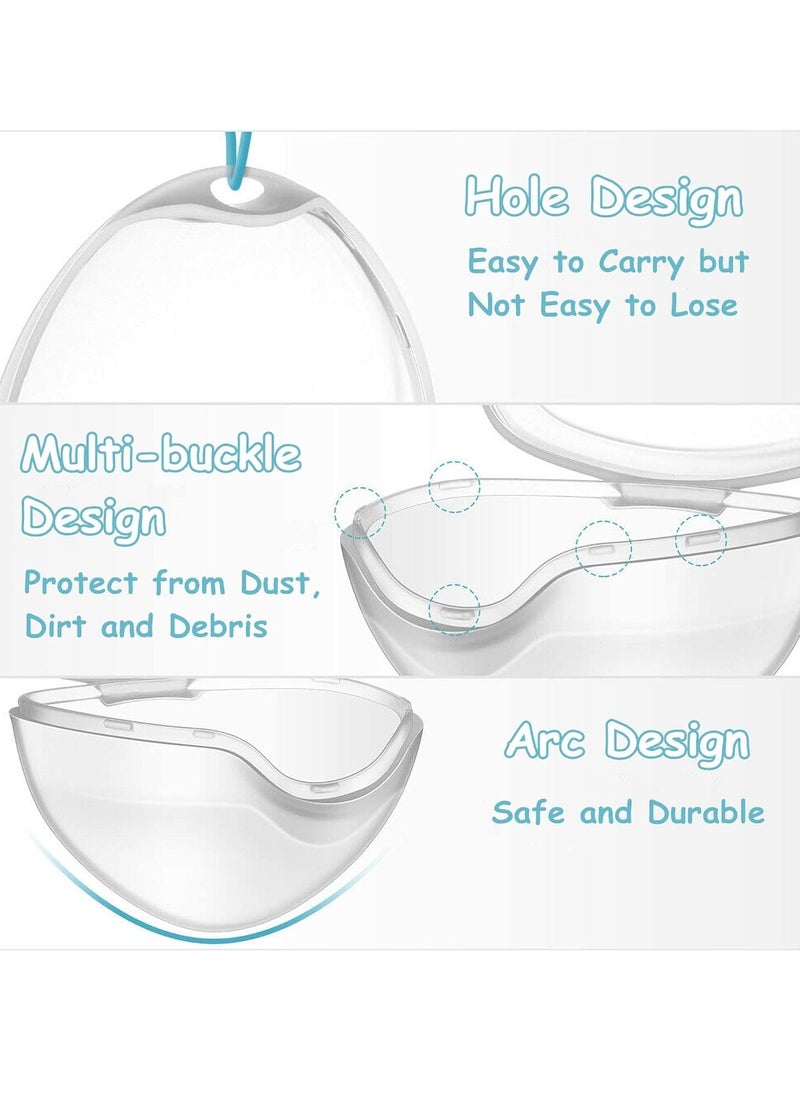 RATSAW - 6 Pack Pacifier Case Pacifier Holder Case Pacifier Clip Holder Case Pacifier Box Pacifier Accessories Transparent - Image 1
