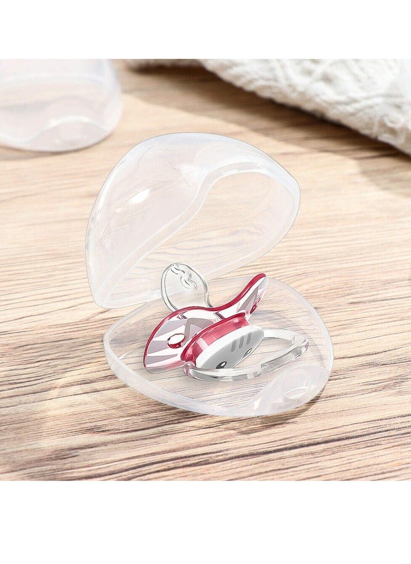 RATSAW - 6 Pack Pacifier Case Pacifier Holder Case Pacifier Clip Holder Case Pacifier Box Pacifier Accessories Transparent - Image 1