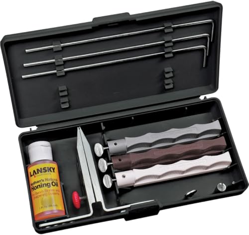 Lansky Natural Arkansas Sharpening System with Natural Arkansas Coase, Medium and Fine Hones - Image 5