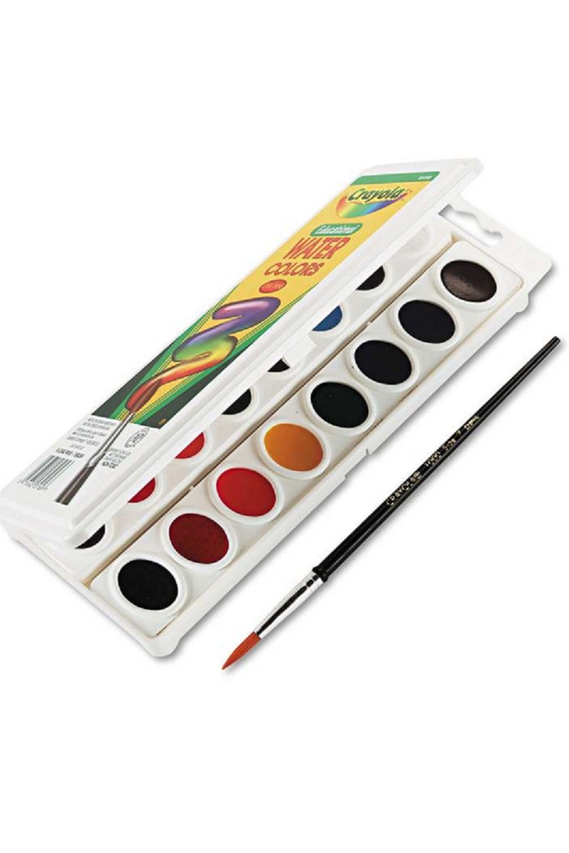 كرايولا مجموعة ألوان مائية تعليمية فائقة السطوع وقابلة للمزج، مكونة من 16 قطعة، متعددة الألوان - Image 4