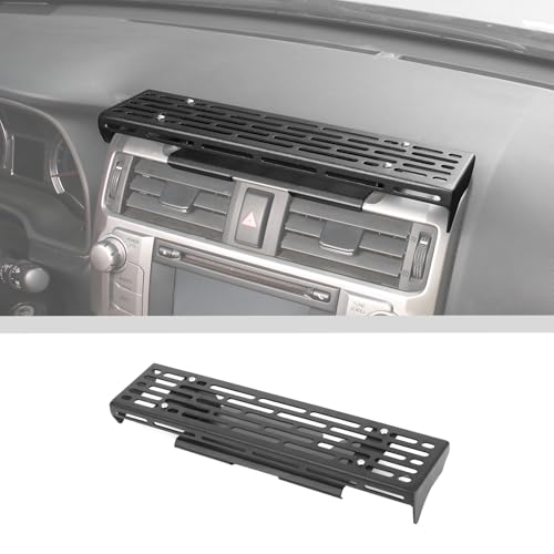 JWWY for 4runner Center Console Extension Holder Mount Dashboard Mounting Bracket Trim for 20102023 Toyota 4runner Interior Accessories Alloy Black 2PCS - Image 1