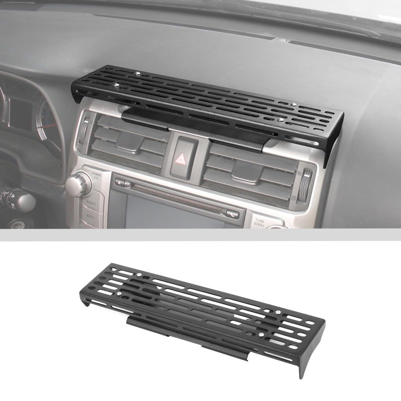 JWWY for 4runner Center Console Extension Holder Mount Dashboard Mounting Bracket Trim for 20102023 Toyota 4runner Interior Accessories Alloy Black 2PCS - Image 2