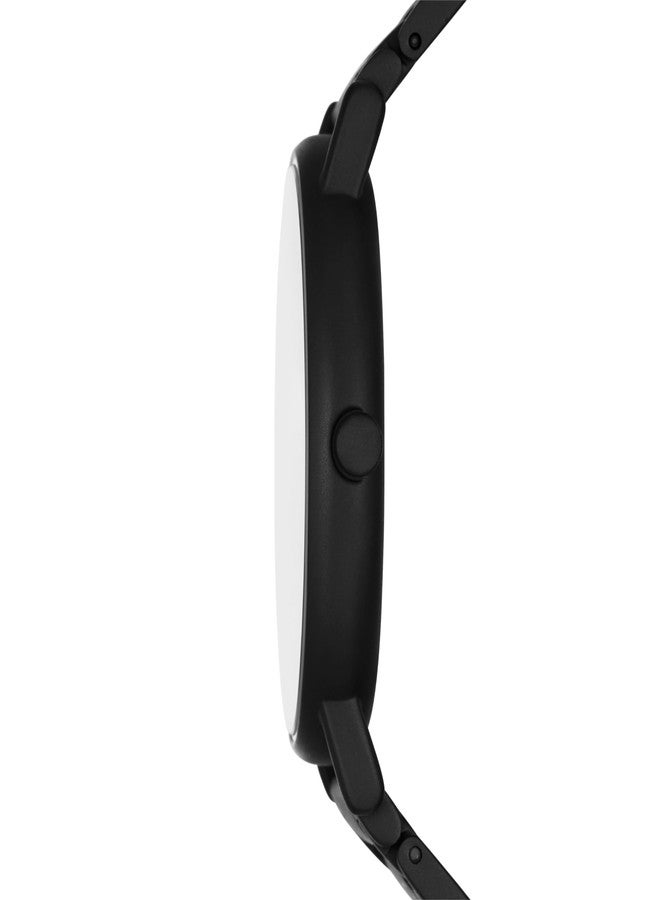 Skagen Men's Signatur Three-Hand Black Stainless Steel Bracelet Watch (Model: SKW6914) - Image 3