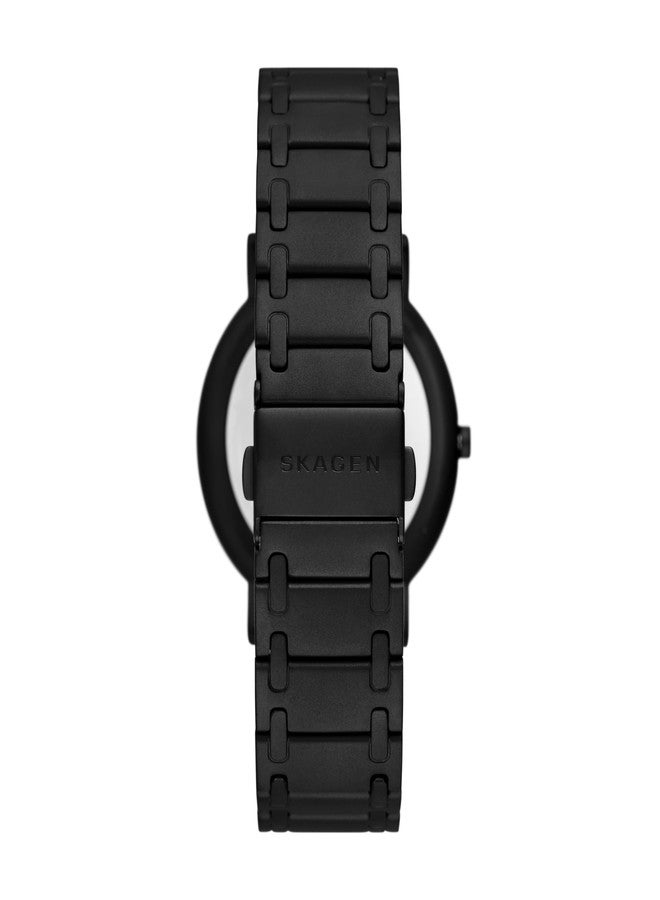 Skagen Men's Signatur Three-Hand Black Stainless Steel Bracelet Watch (Model: SKW6914) - Image 2