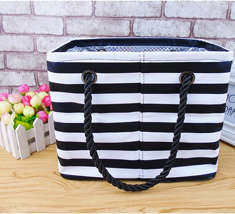 FUOYLOO Waterproof Shower Tote Bag for Women and Men, High Capacity Pu Bath Basket with Easy to Carry Design, for Fitness and Bath Storage - Image 2