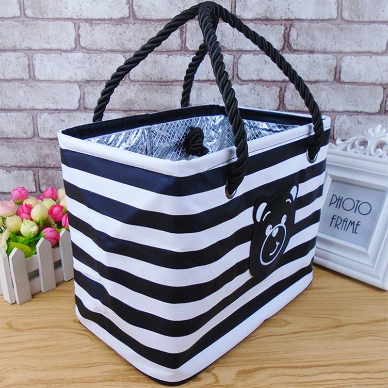 FUOYLOO Waterproof Shower Tote Bag for Women and Men, High Capacity Pu Bath Basket with Easy to Carry Design, for Fitness and Bath Storage - Image 4