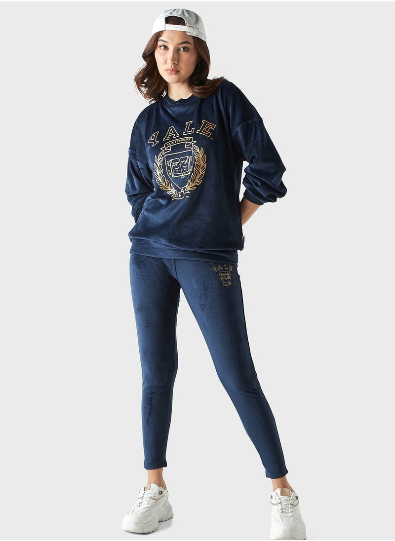 SP Characters - Print Detail High Waist Sweatpants - Image 1