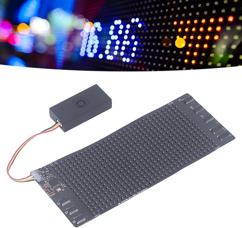 Programmable LED Sign, Flexible Scrolling Screen, 6.7 x 2.8 Inch RGB Display - Bluetooth APP Control, DIY Design Function, Ideal for Advertising and Decorations - Image 4