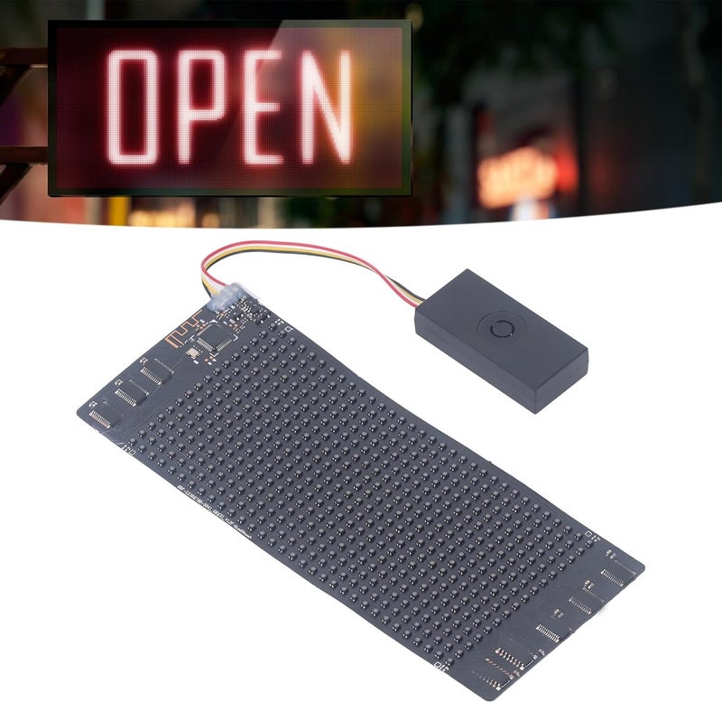 Programmable LED Sign, Flexible Scrolling Screen, 6.7 x 2.8 Inch RGB Display - Bluetooth APP Control, DIY Design Function, Ideal for Advertising and Decorations - Image 5
