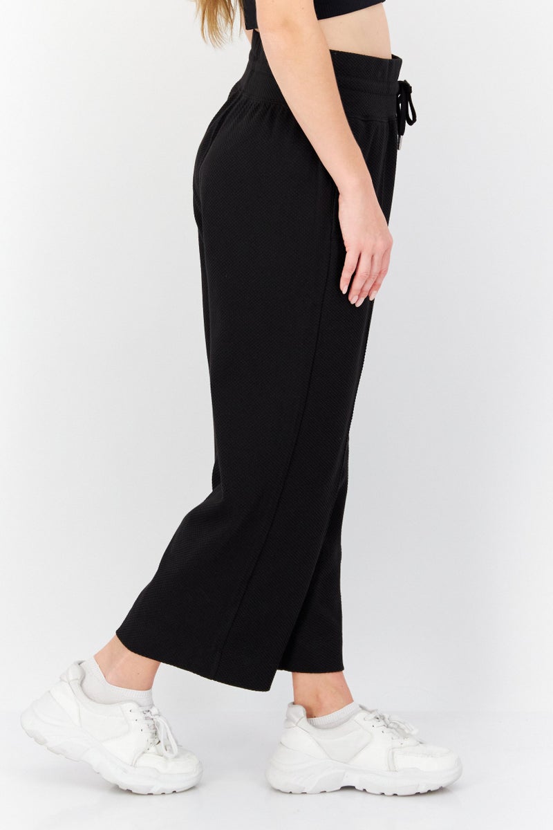 PUMA Women Sportswear Fit Drawstring Training Track Pants, Black  - Image 2