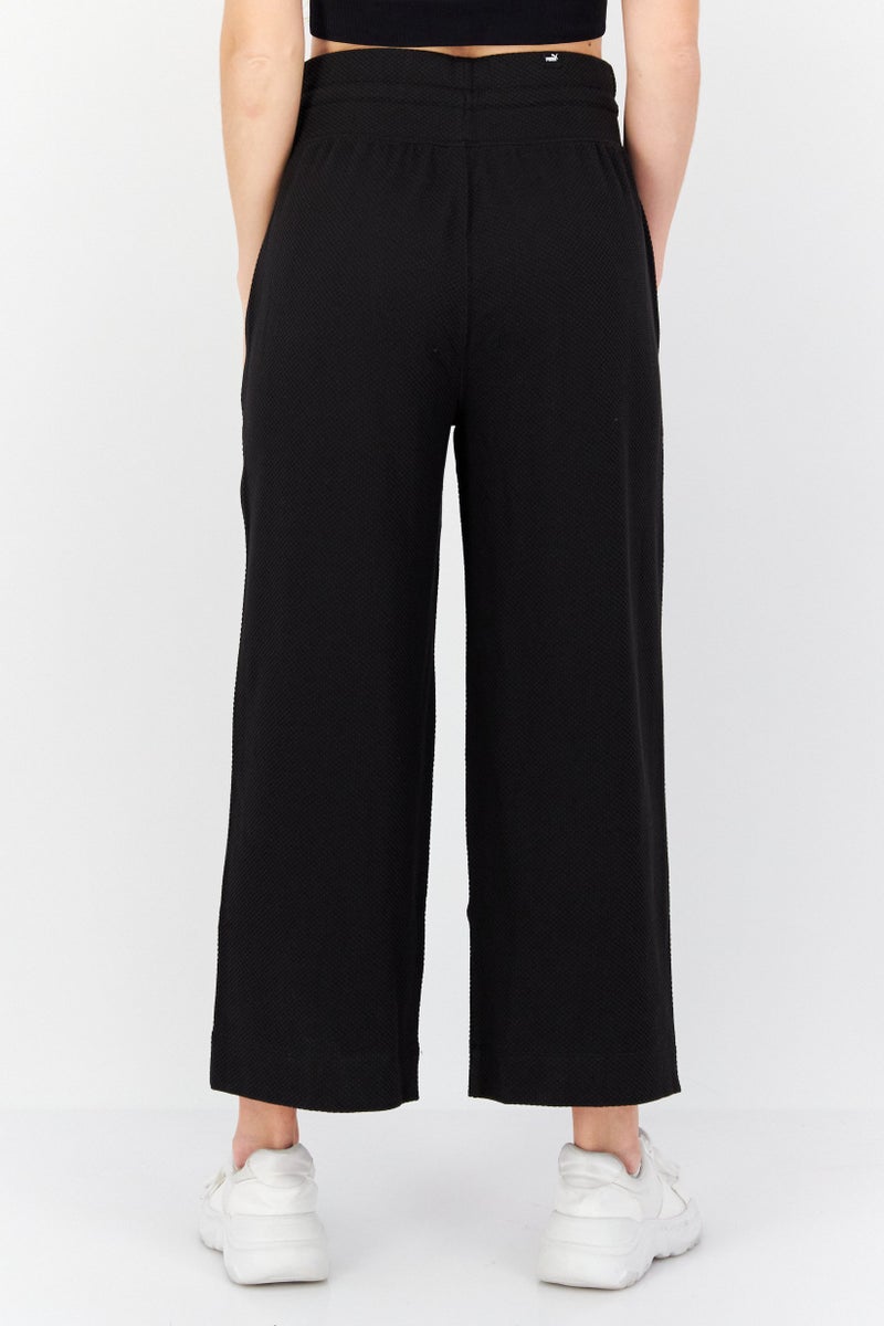 PUMA Women Sportswear Fit Drawstring Training Track Pants, Black  - Image 3