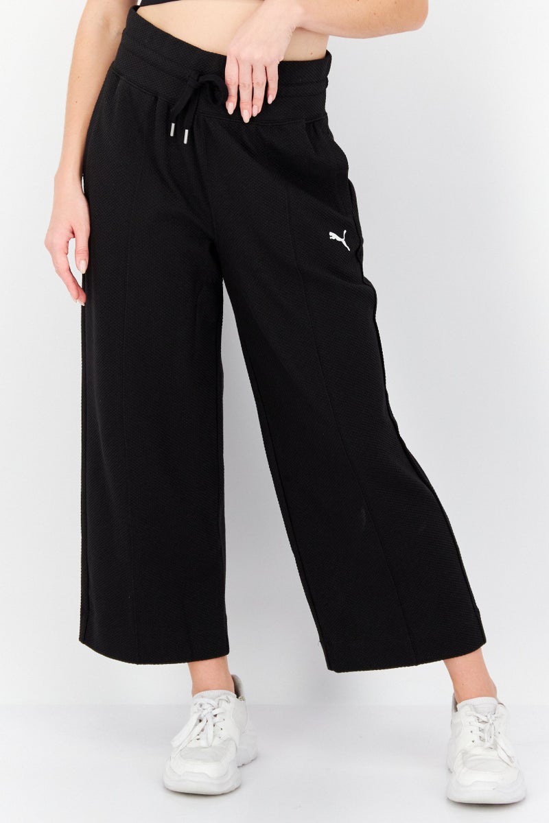 PUMA Women Sportswear Fit Drawstring Training Track Pants, Black  - Image 1