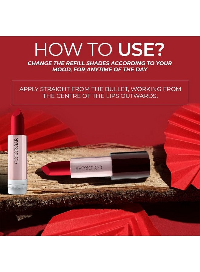 Colorbar Take Me As I Am Vegan Matte Lipstick Cherry Bomb -006 - Image 3