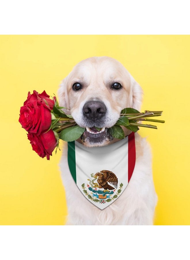 Pudodo Mexican Independence Day Dog Bandana Triangle Bibs Dog Scarf Adjustable Accessories for Small Medium Dogs Cats Pets - Image 4