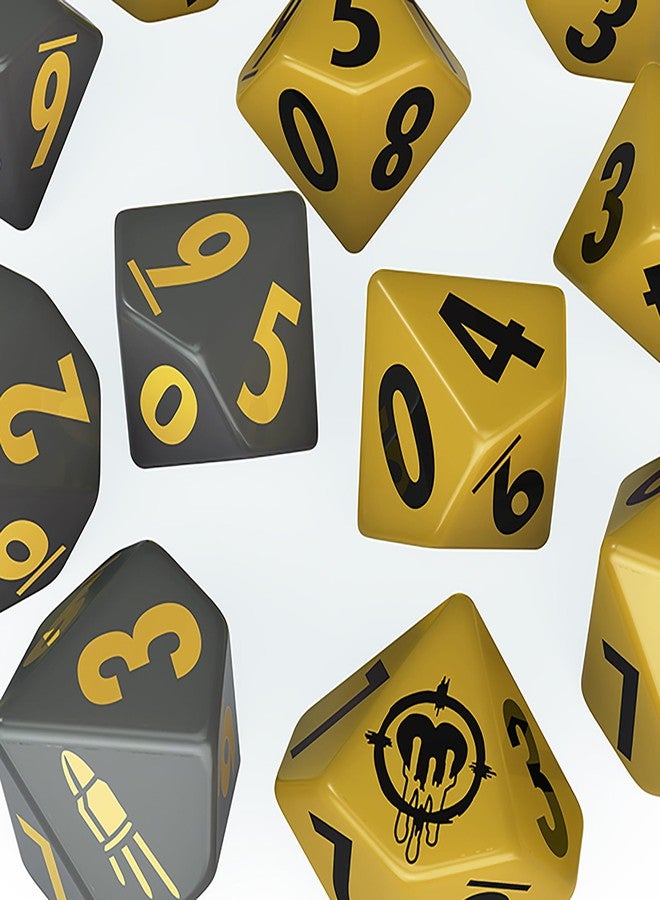 Modiphius Entertainment: Fallout Factions: Dice Sets - The Operators - 12 Engraved Dice, Tabletop Miniatures Game Accessory, Officially Licensed - Image 5