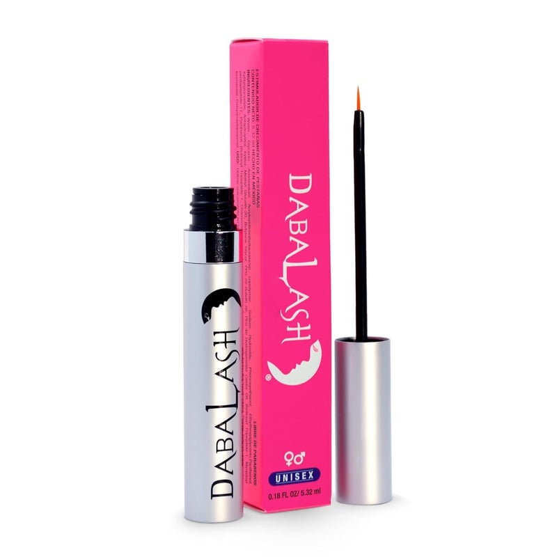 DABALASH Professional Eyelash & Eyebrow Growth Serum with Castor Oil â€“ Promotes the Appearance of Naturally Longer, Fuller, Thicker & Stronger Lash + Brow Hair â€“ 0.18 oz - Image 1