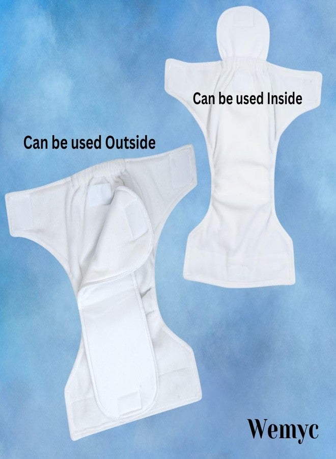 Wemyc High Absorbent Adult Cloth Diaper Inserts Only 3 Pcs Combo Pack Upgraded Cotton Insert Pad For Washable Adult Diapers Reusable Wet Free Booster Pads Dry Feel Soaker Pad Diaper Liners - Unisex - Image 4