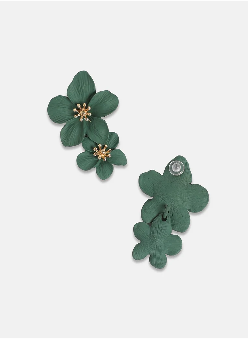 SOHI Flower Drop Earrings