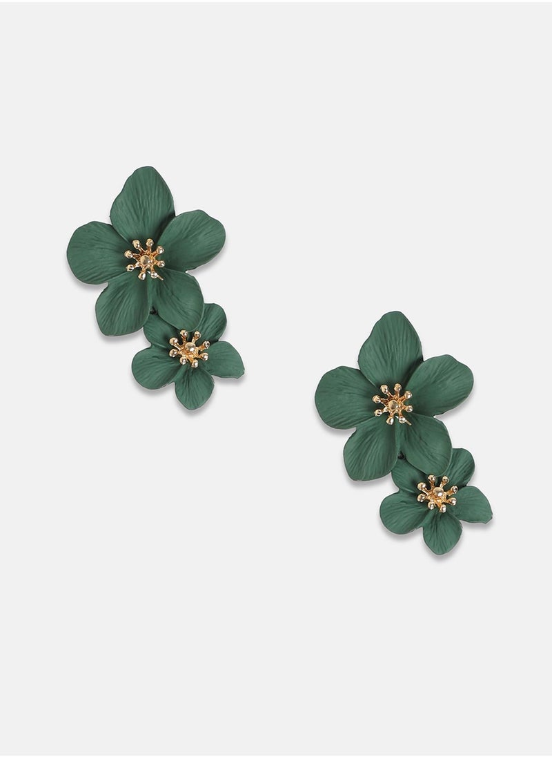 SOHI - Flower Drop Earrings - Image 1