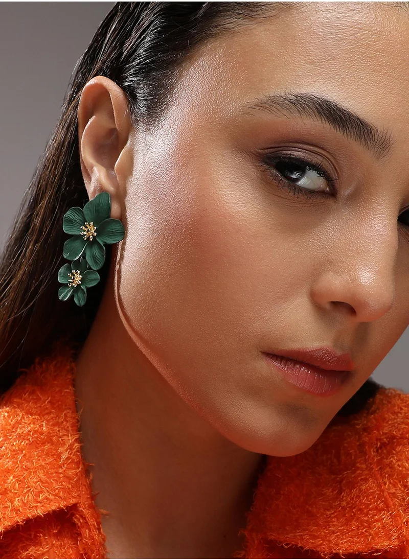 SOHI Flower Drop Earrings
