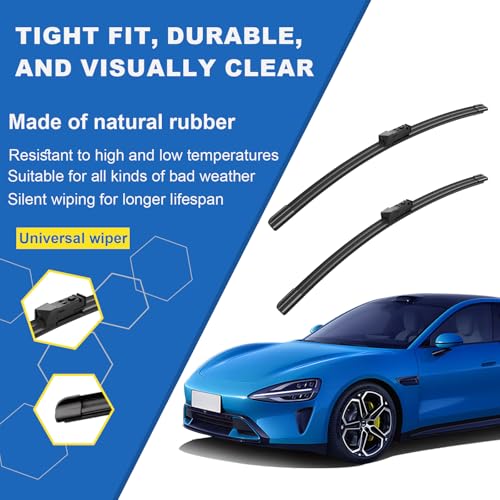 SIMPWIBLD 3 Factory Wiper blades Replacement For 2017-2022 Mazda CX-9/CX-5 Original Equipment Replacement Windshield Wiper Blades Set 24"+18"+14" (Set of 3) Top Lock - Image 4