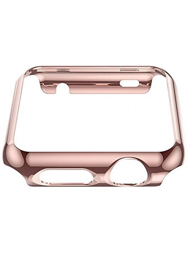 For Apple Watch Iwatch Case PC All-inclusive Hard Shell For Apple Watch 4 Generation Transparent Case-Color:Rose Powder-Exterior Dimension:40mm - Image 3