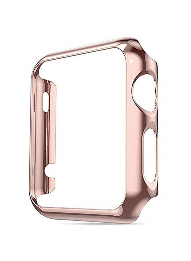 For Apple Watch Iwatch Case PC All-inclusive Hard Shell For Apple Watch 4 Generation Transparent Case-Color:Rose Powder-Exterior Dimension:40mm - Image 4