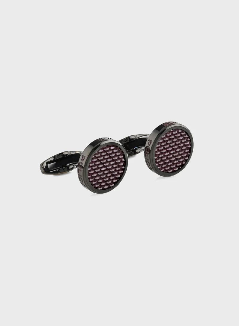 POLICE Sunken Cufflinks