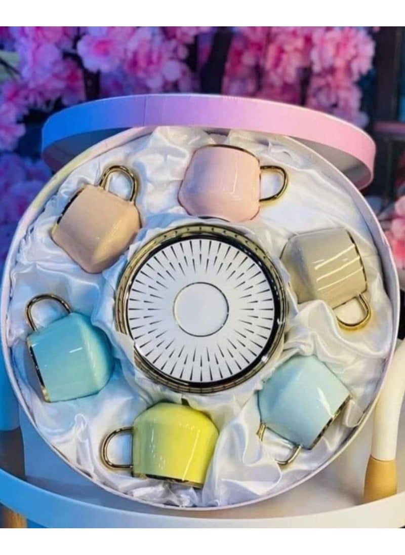 Generic 12-piece coffee set, mix colors  - Image 5