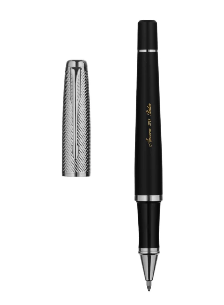 Ancora 1919 Leggenda Limited 888 Edition Refillable Rollerball Pen - Smooth Writing - Elegant Engraved Luxury Pen with Case - Gift for Men & Women