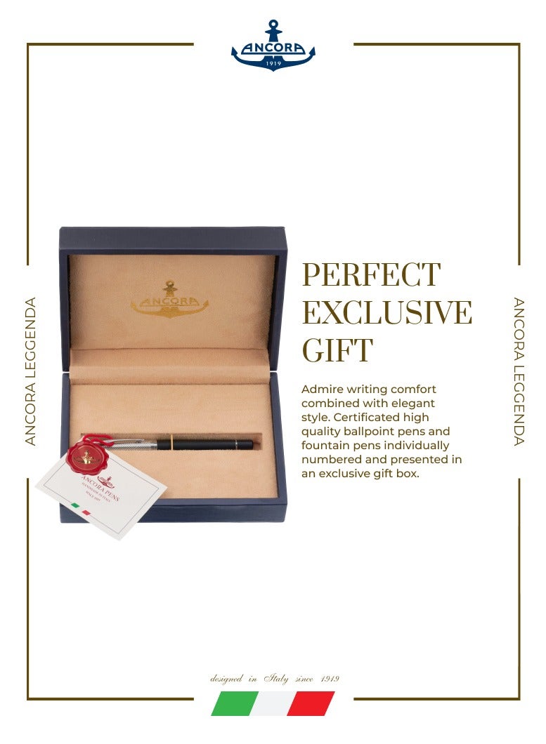 أنكورا قلم ليجندا ١٩١٩ إصدار محدود ٨٨٨ – كتابة سلسة – قلم رولربول فاخر محفور بتصميم أنيق مع علبة – هدية للرجال والنساء - Image 4