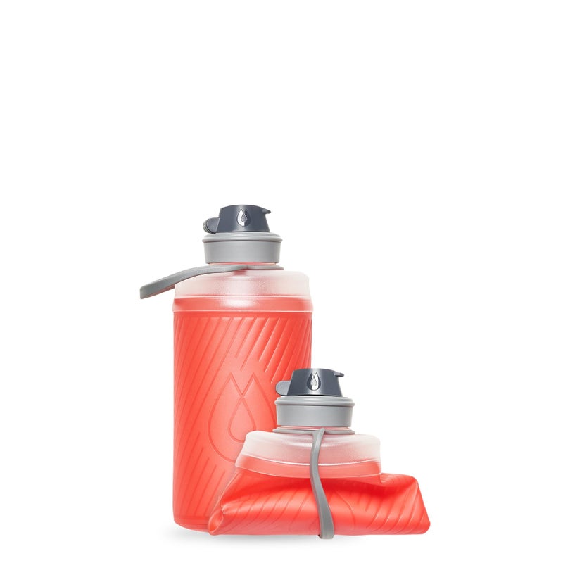 Hydrapak Flux - Collapsible Backpacking Water Bottle (750ml) - BPA Free  Ultra Light  Spill-Proof Twist Cap - Redwood Red - Image 1