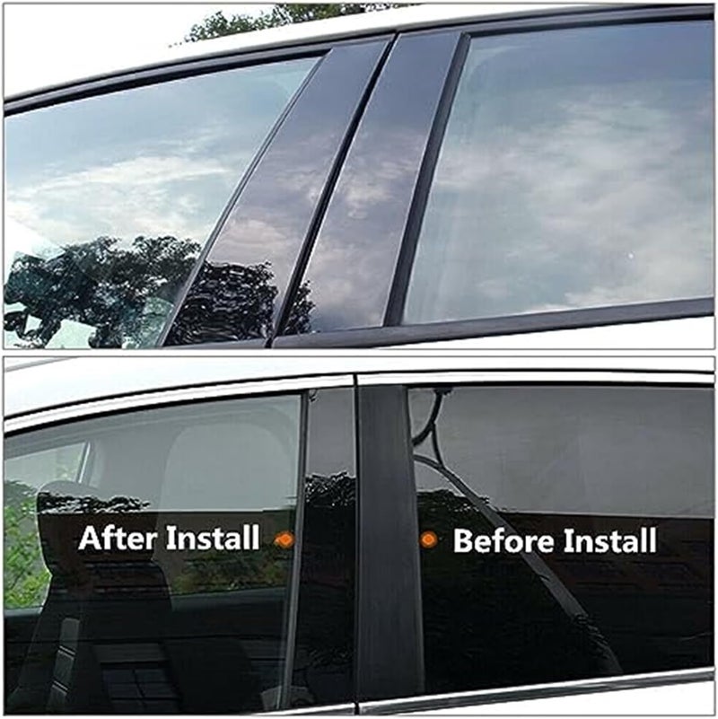 Wivplex Glossy Black Car Pillar Posts Cover for Kia Soul - Image 5